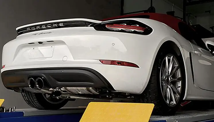 Высокое качество, глушитель, наконечник выхлопной трубы для+ 718 Boxster cayman Titan, черный, серебристый цвет, автостайлинг