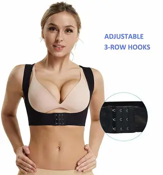 

Waist Trainer Body Shaper Adjustable Posture Corrector X Strap Back/Bra Support Belt for Women Chest Brace Up Shapewear Vest