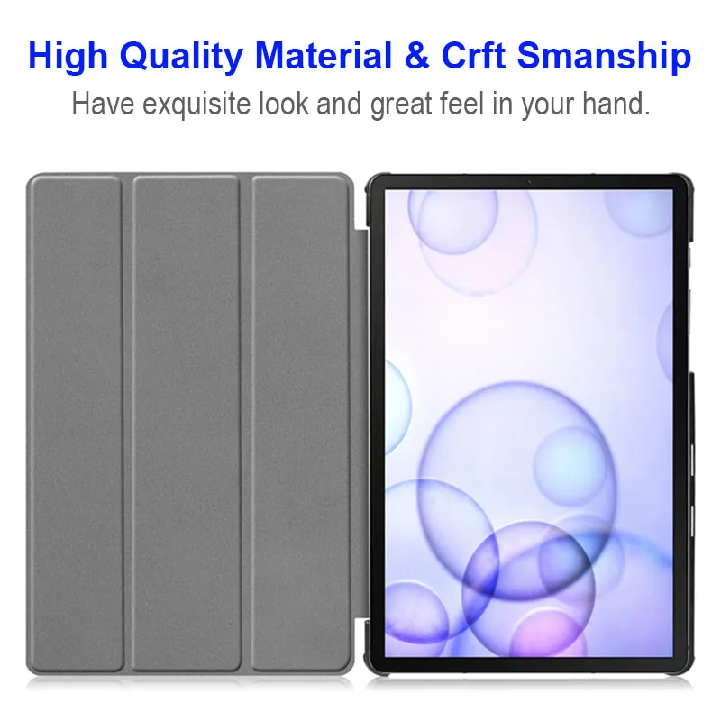 Magnetic Folding Stand Cover Case For Samsung Galaxy Tab S5 E S5e 10.5” SM-T720 T725 PU Flip Leather Case For Samsung S5E T725C-2