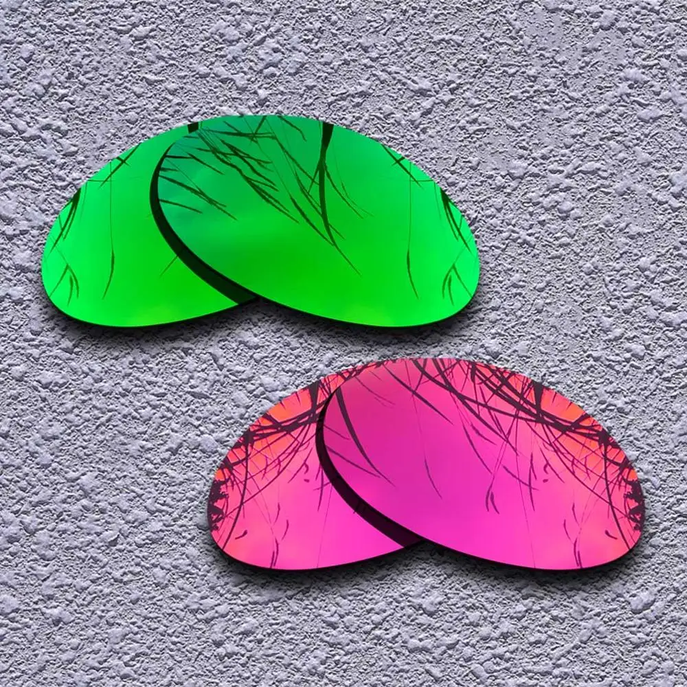 2 пары поляризованных сменных линз для солнцезащитных очков Oakley Romeo 1-несколько вариантов - Цвет линз: Green-Purple Red