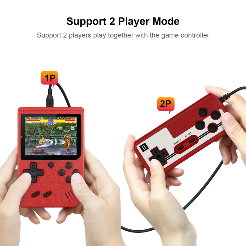 800 IN 1 Retro Video Game Console Handheld Game Portable Pocket Game Console Mini Handheld Player for Kids Gift