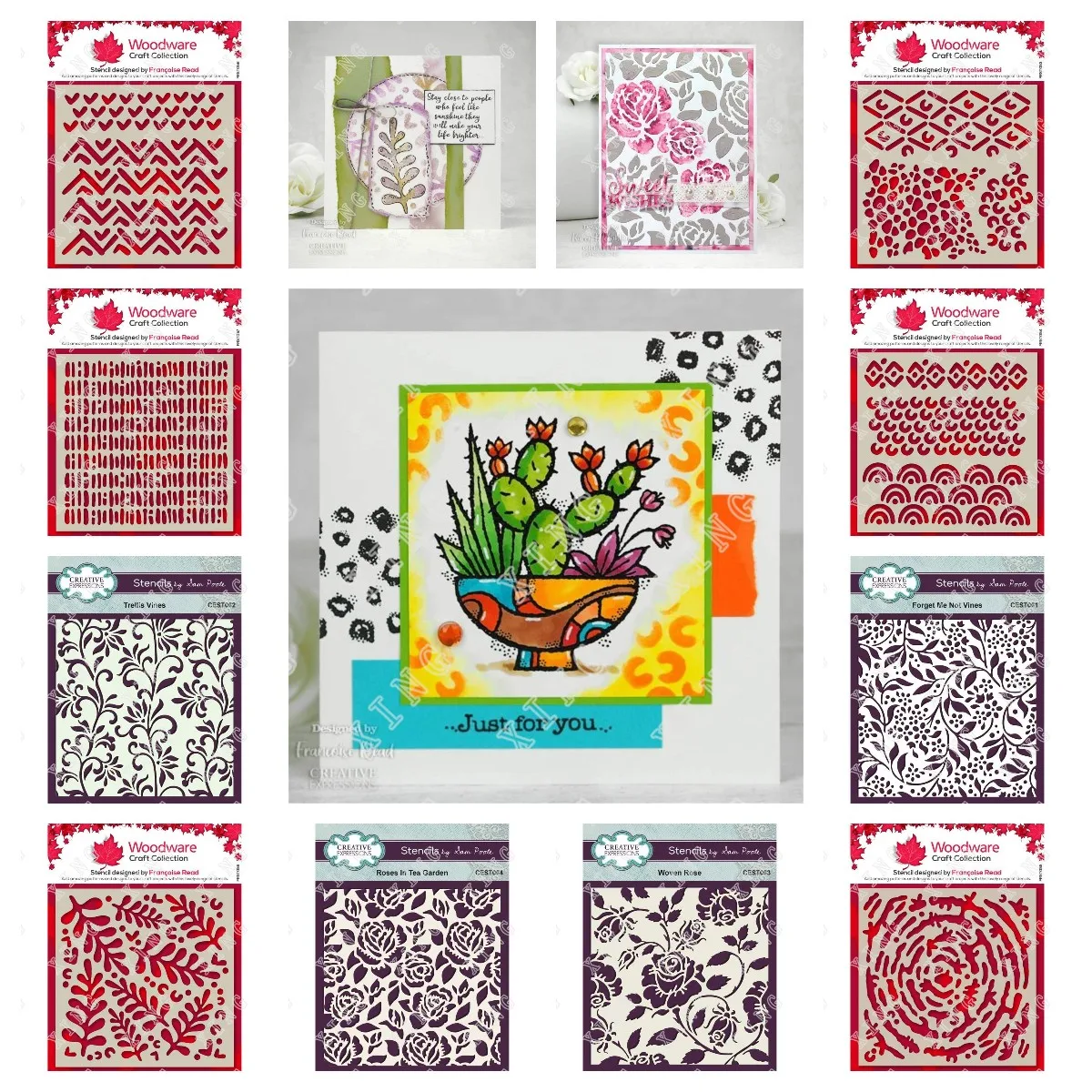 

2022 New Diy Paper Card Gift Coloring Scrapbook Old Woven Rose Forget Me Not Trellis Vines Leaves Coral Branches Batik Stencils
