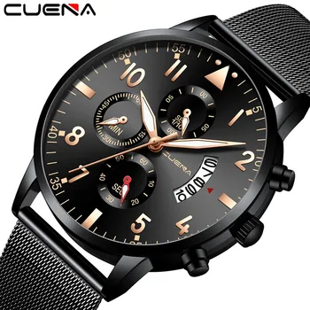 

Men's Fashion Busine Sport Stainless Steel Date Quartz Analog Wrist Watch relogio masculino watch men reloj hombre 2020 hot