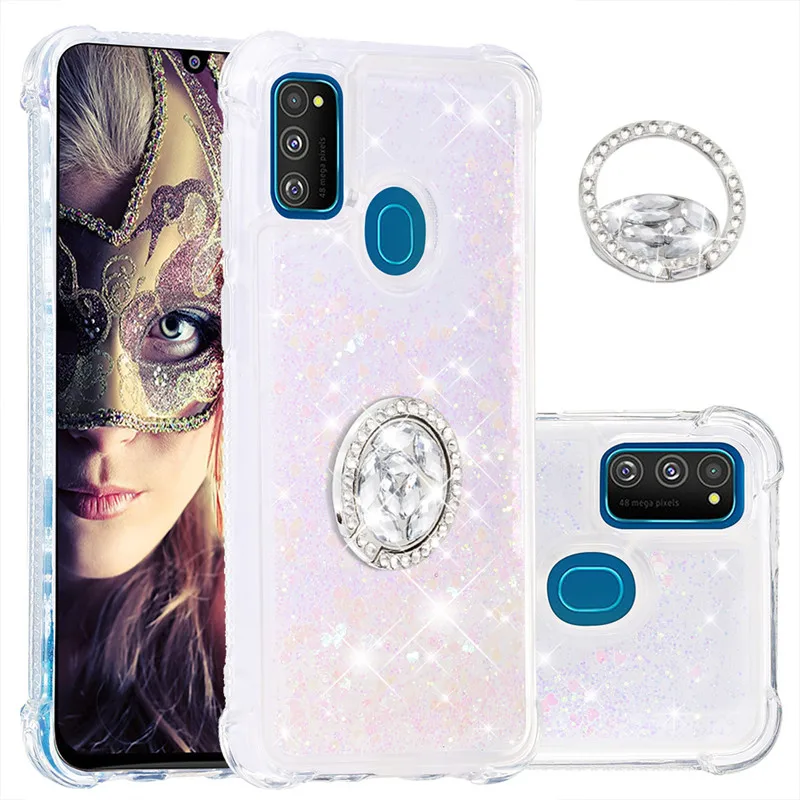 Для samsung Galaxy S5 S6 S6 Edge S7 S7 Edge M30S Алмазный перстень чехол для телефона противоударный мягкий силиконовый защитный чехол