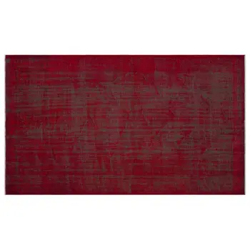

Handmade Red Vintage Overdyed Turkish Area Rug 167x292 Cm-5'6''X9'7''