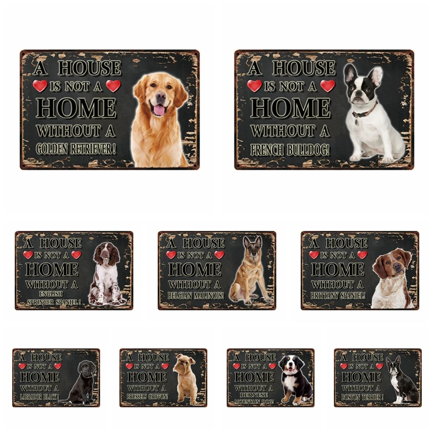 

[ Mike86 ] Labrador Pets Dog Metal Painting Custom Posters decor for bar home 20*30 CM Size DD-14