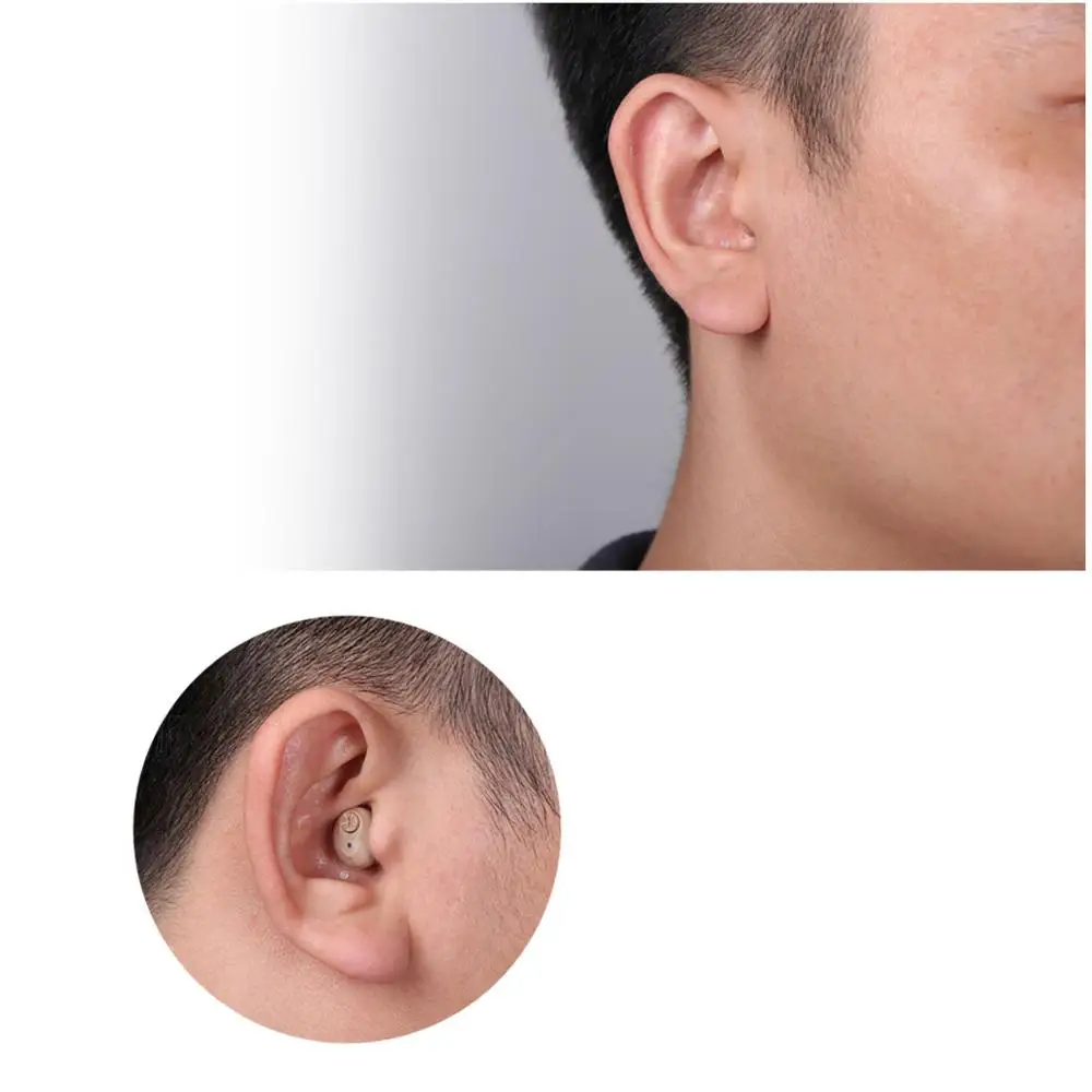 Мини слуховой аппарат MicroEar CIC невидимые Цифровые слуховые аппараты с чистым