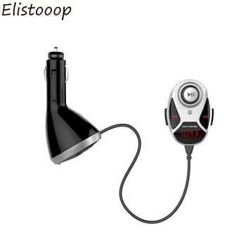 

2020 FM Transmitter Bluetooth 4.0 Wireless MP3 Music Player Audio Receiver Handsfree Phone Calling Dual USB Charger LED Display
