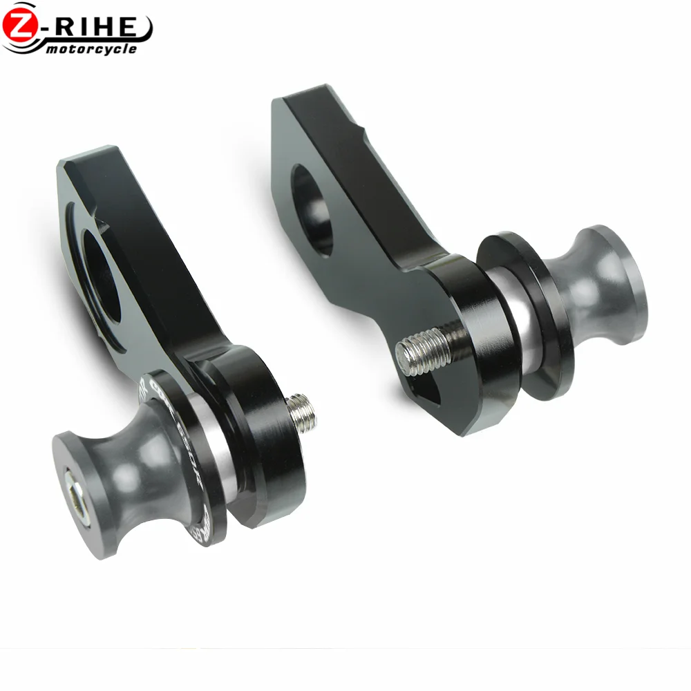 silver-gray Аксессуары для мотоциклов cnc алюминиевые хлопковые катушки заднего колеса подставка для оси набор крючков для Honda CBR650R CBR 650R - Цвет: silver-gray