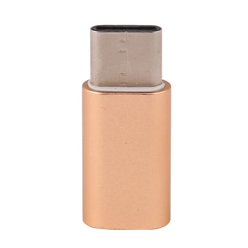 Переходники типа C к микро-usb конвертер type-C кабели для зарядки мобильных телефонов к usb-адаптеру кабель для передачи данных - Цвет: Золотой