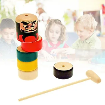 

1 Set Funny Unbreakable Stubborn Wooden Man Magic Tricks Toy Magic Immortal Daruma Unbreakable Man Close-up Stage Magic Props