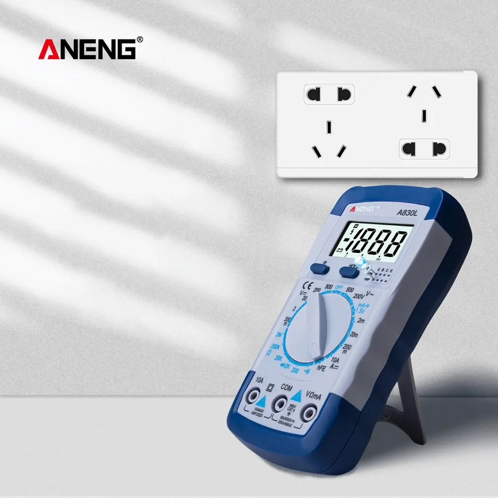 Aneng A830L мультиметр портативный мультиметр бытовой электрический инструмент амперметр напряжения