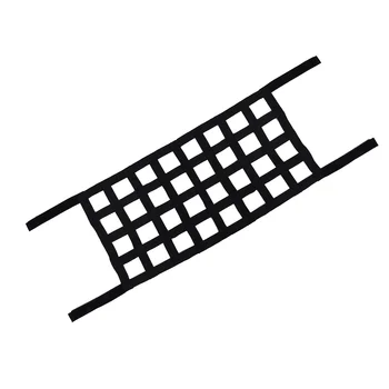 

Cargo Net Black Webbing Roof Rear Window Extra Storage Restraint For Jeep Wrangler TJ JK Rear Racks Accessories