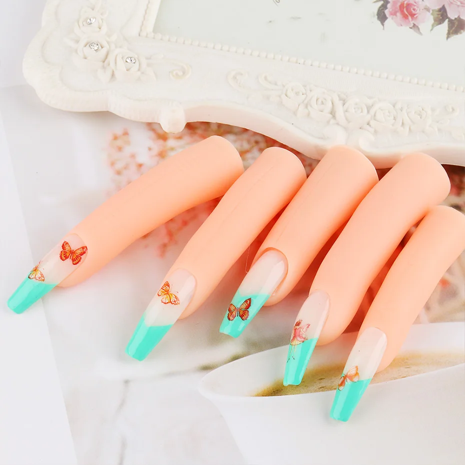 Professional Practice Fake Finger Traning Model Manicure Adjustable Gel Polish Display Finger with Magnet Nail Art Tools 2