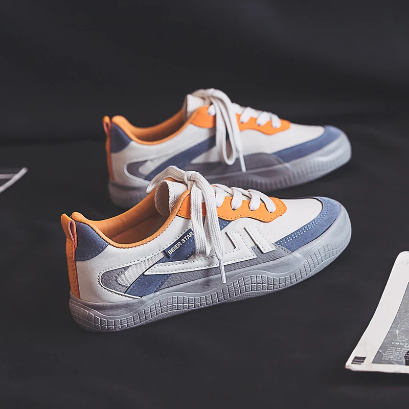 

Canvas Shoes Women's 2020 New Spring Korean Style Chic Shoes Casual Mixed Color Low-top Lace Up Girl Fashion Sneakers 35-40