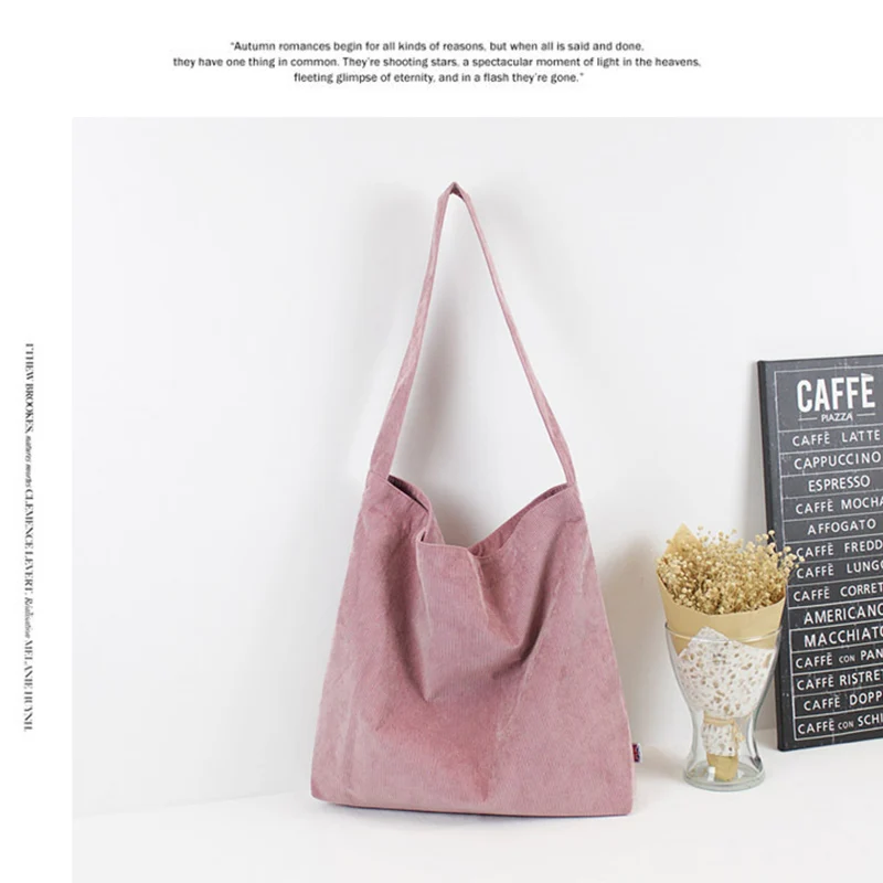 LITTHING Korean Simple Women Package Canvas Bag Handbags Literary Shoulder Bags Casual Shopping Tote Girls Handbag