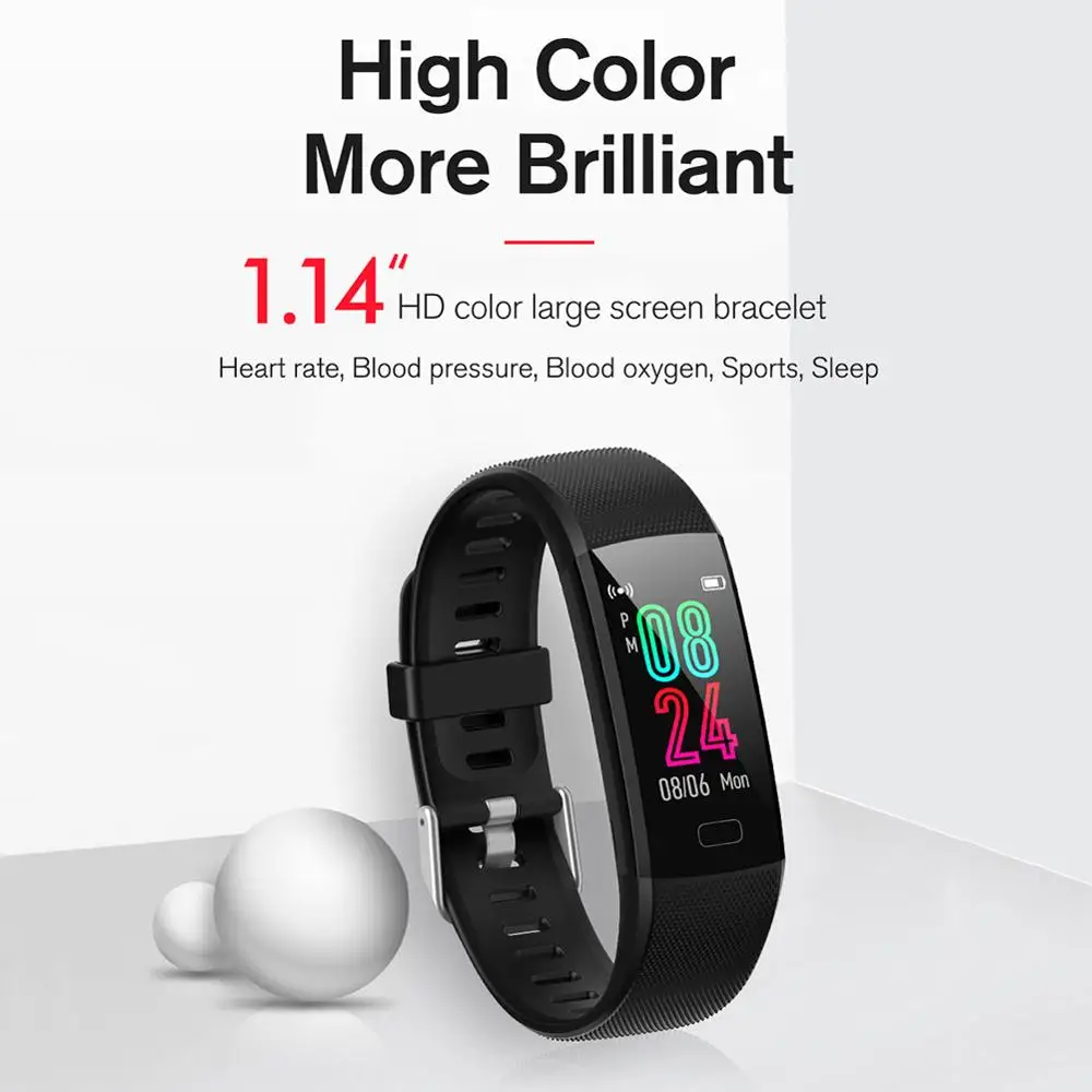 Waterproof Colorful Screen Smart Watch Bracelet with Heart Rate and Blood Pressure Monitoring Waterproof Colorful Screen Smart Watch Bracelet with Heart Rate and Blood Pressure Monitoring