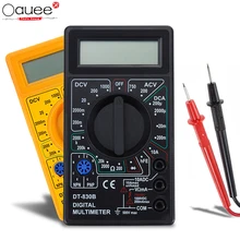 Mini multimètre numérique portable LCD AC/DC 750/1000V, pour voltmètre ammètre Ohm testeur avec sonde