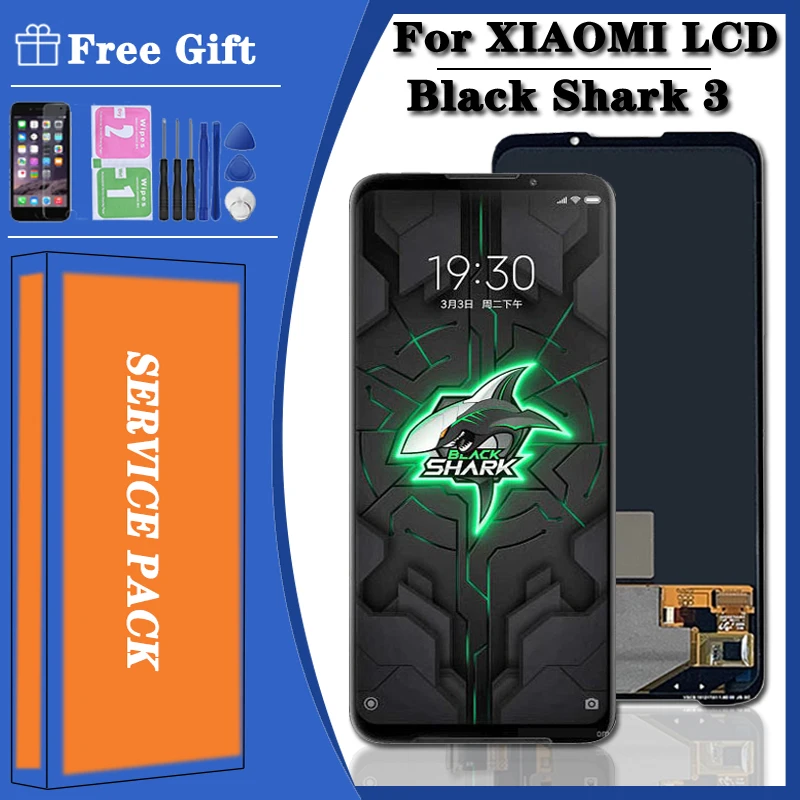 Оригинальный сенсорный ЖК-экран AMOLED 6 67 дюйма для Xiaomi Black Shark 3 дигитайзер в сборе