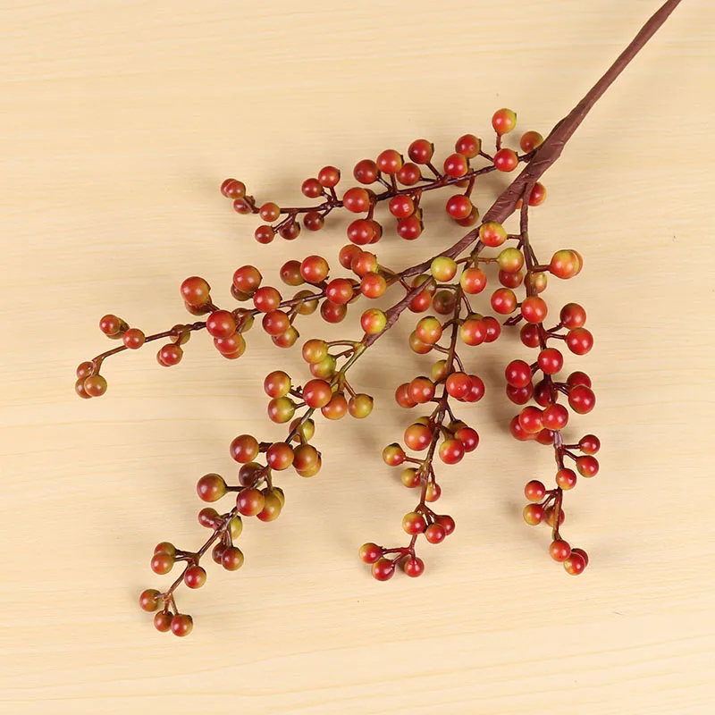 Artificial Berries Branch Plastic Fake Flowers