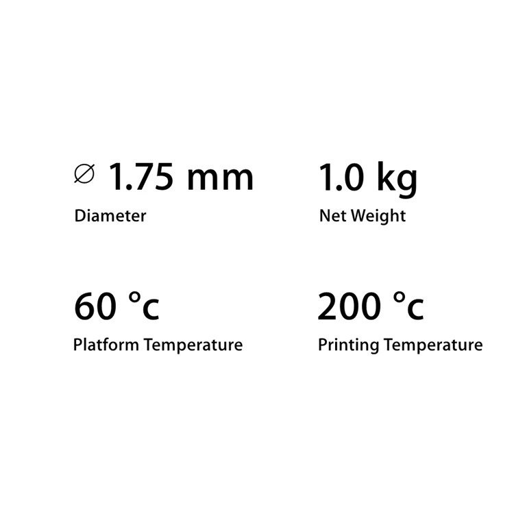 suprimentos de impressão, 1,75mm, 1kg, 95A Dureza Shore, 1,75mm