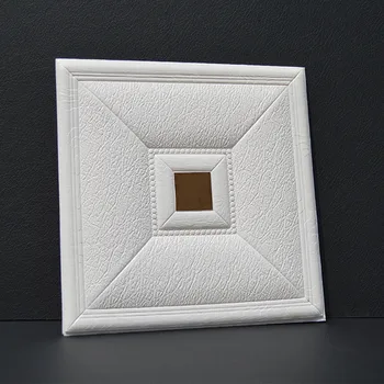 

wall paper 1pc PE Foam 3D Self-adhesive Decor Tile Waterproof Wallpaper 30x30cm d90913