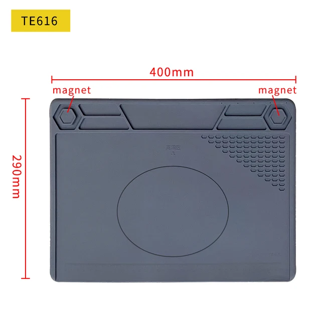 Alfombrilla de trabajo para reparación de teléfonos móviles, tapiz de aislamiento, protección, re elaboración y soldadura resistente al calor BGA para dispositivo móvil 6