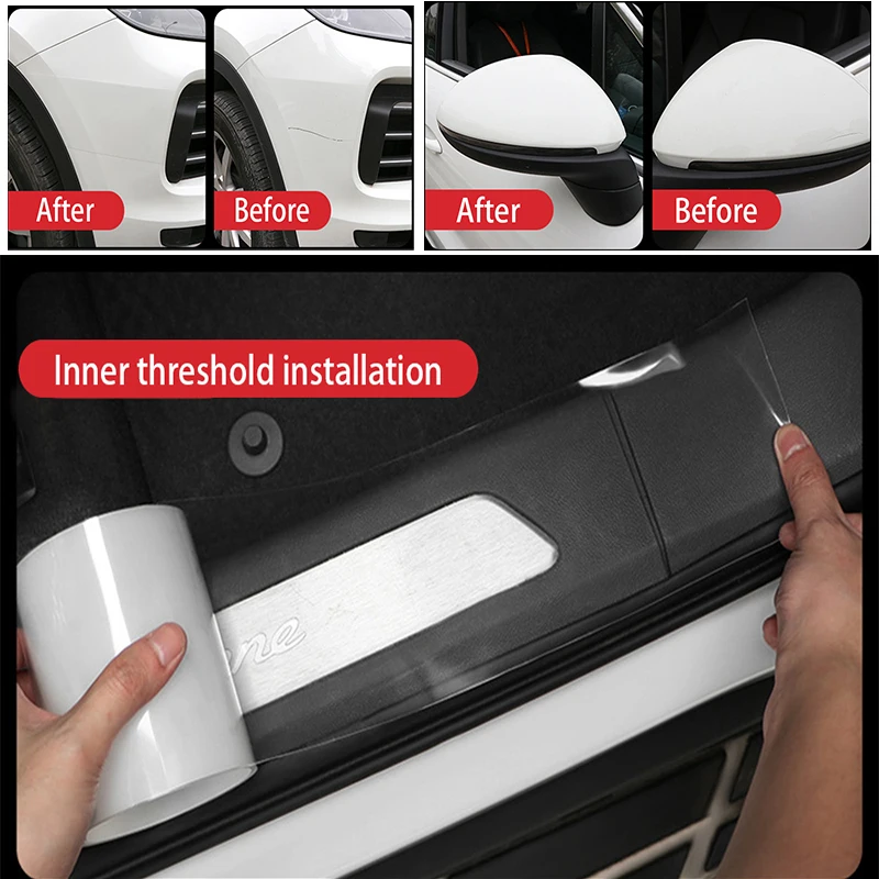 

Car Stickers Car Door Protect Sill Sticker Protector Nano Tape Auto Bumper Strip Scratchproof Accessories Car Edge Protection