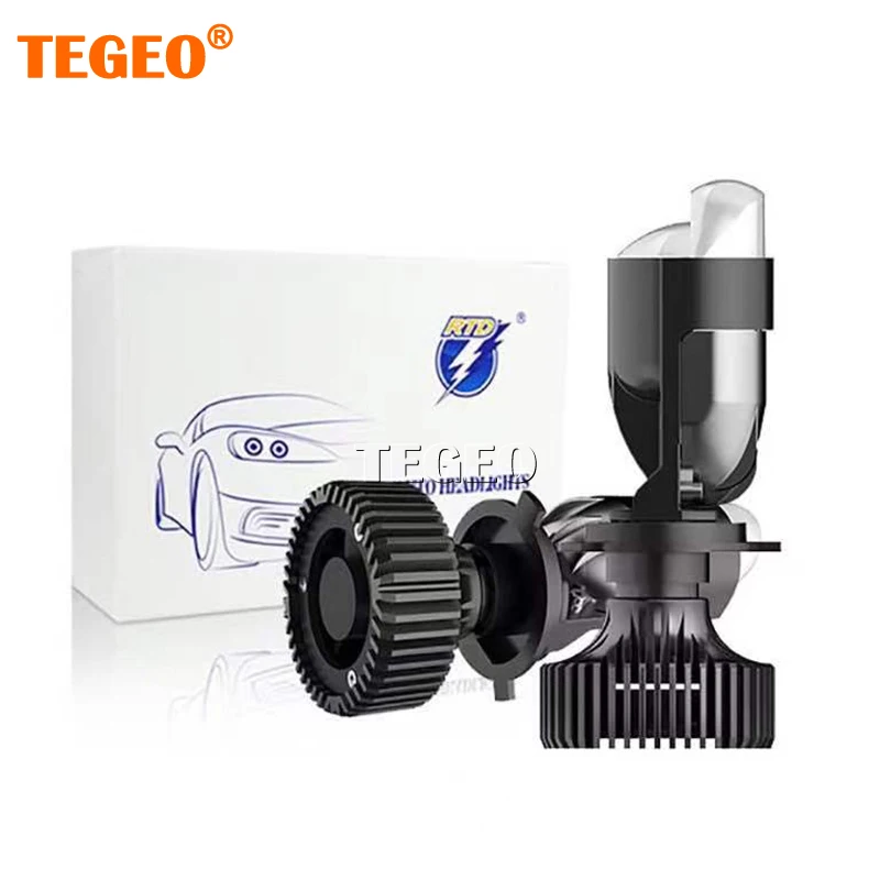 TEGEO 1 компл. 90 Вт H4 светодиодный мини-проектор линзы 6000K белый 3000K Золотой Желтый