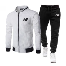 Brand tracksuit men zipper jacket sweatpants fitness gym tracksuits mens set cotton sport suits 2 piece set jogging track suits