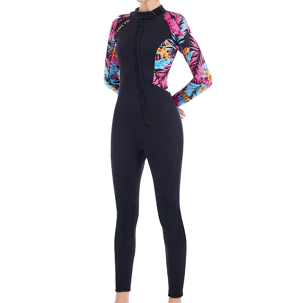 Neoprene Printing Wetsuit Swimming kitesurf 3MM Women Surf Scuba Dive Equipment Underwater Keep Warm in Winter spearfishing Suit diving suits
