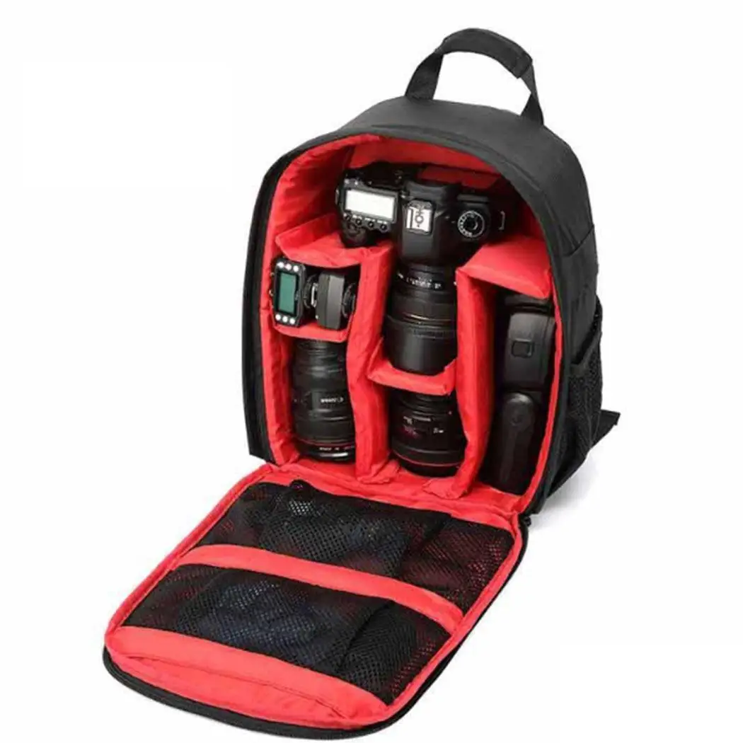 Водонепроницаемый видео-рюкзак для камеры, профессиональная сумка на плечо, внутренний карман, внутренний отсек 2