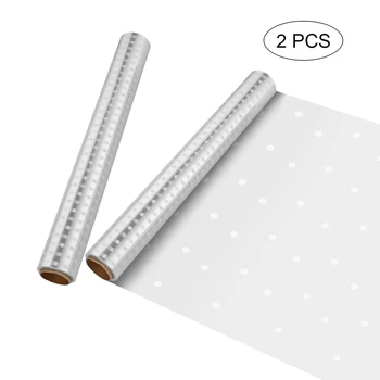 

2 Rolls 40x3000cm Cellophane Wrap Roll Dots Clear Cellophane Roll Cellophane Paper Cellophane Rolls For Gift Baskets Arts Crafts