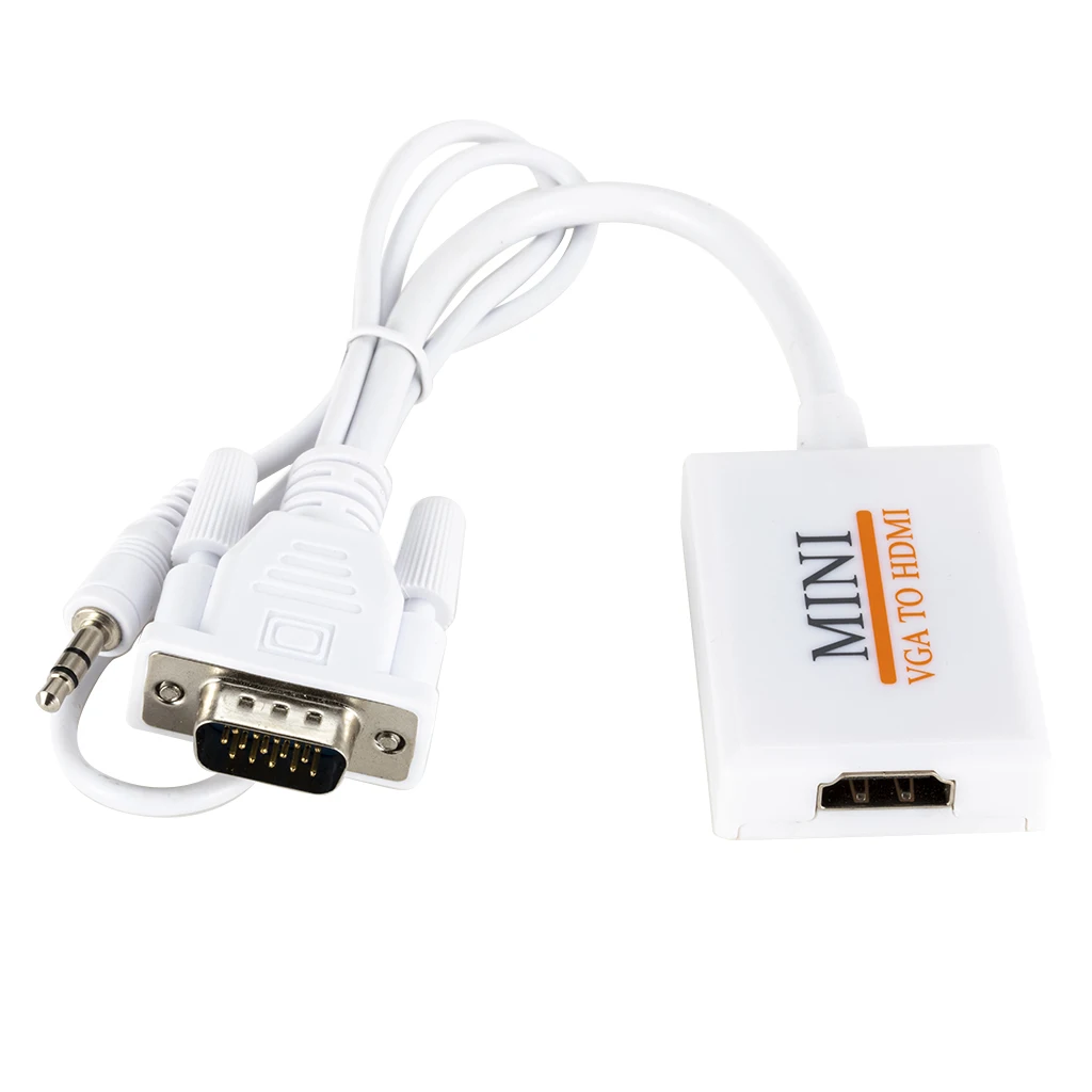 Переходник VGA папа мама с аудиовыходом 1080P|Кабели HDMI| |