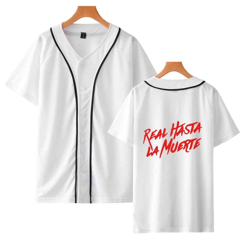 Популярные бейсбольные футболки Anuel Aa Real Hasta La Muerte, женские и мужские летние бейсбольные футболки с коротким рукавом, повседневные футболки K-pops