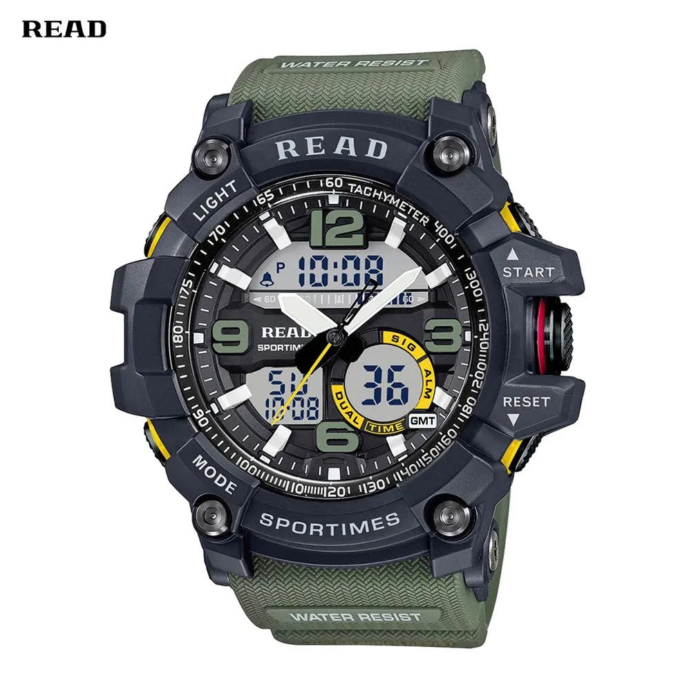 

Men'S Watch Multifunction Luminous Quartz Watch Mechanical Pointer Watch Silicone Outdoor Men'S Watch