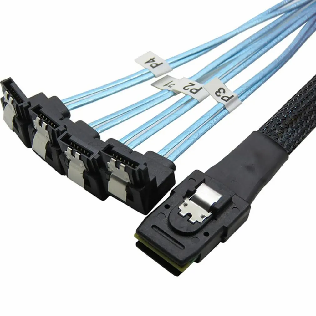 Кабель Mini Sas 36P Sff 8087 на Sata 90 градусов