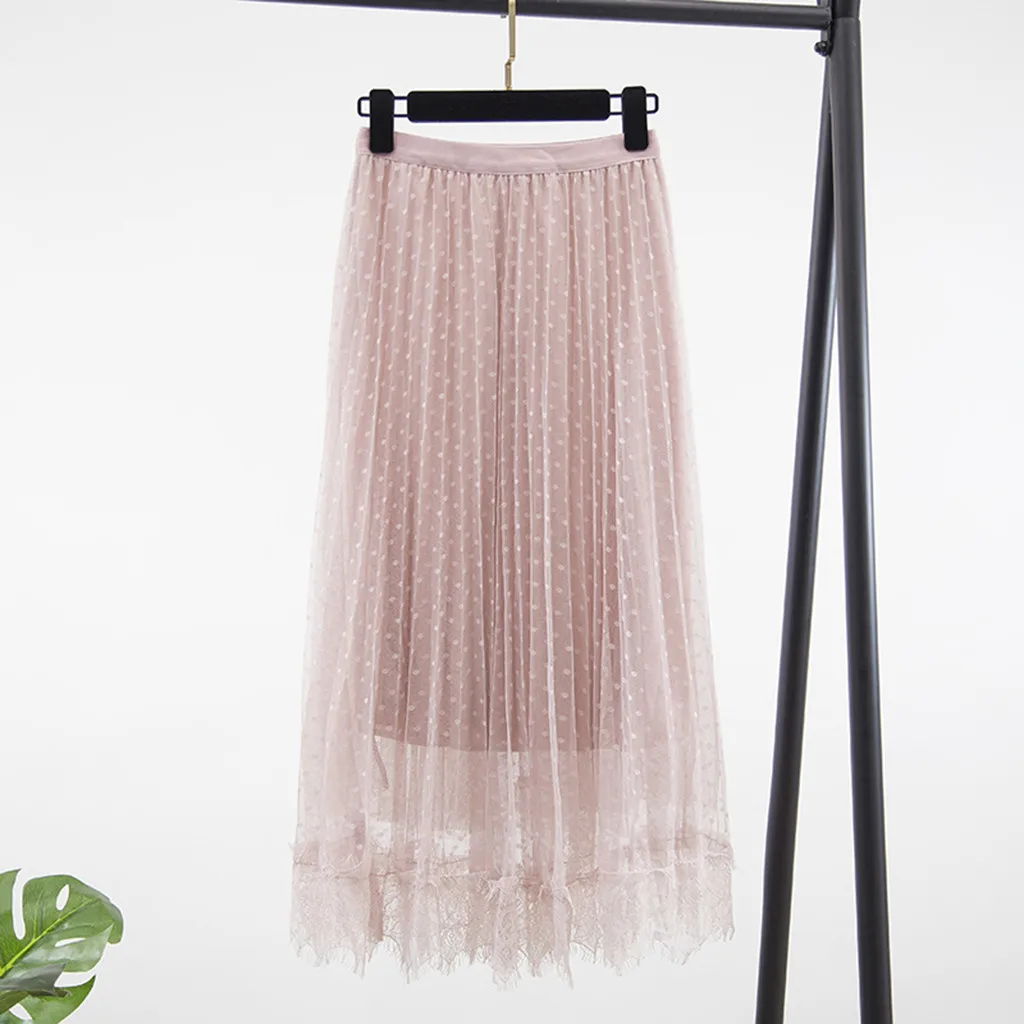 Модные плиссированные юбки для девочек женские высокие эластичный шифоновый пояс пэчворк Макси Длинная плиссированная юбка миди пляжная Повседневная Горячая