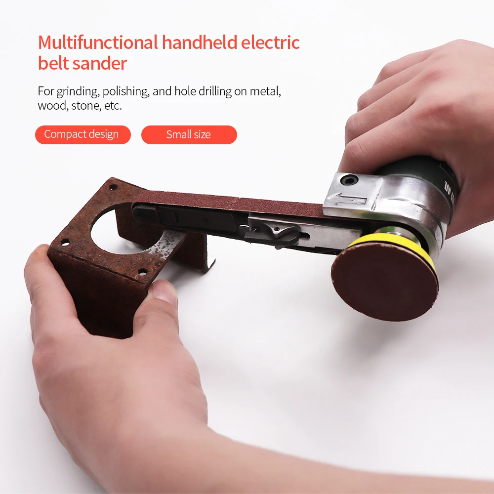 

Hot New Mini Belt Sander Electric Belt Sander Electric Grinder Small Grinding Machine Hand-held Electric Belt Sander with Sandin
