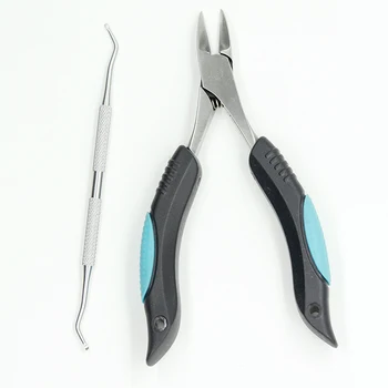 

Black Toenail Ingrown Nail Art Cuticle Nipper Clipper Set Edge Cutter Manicure Scissor Plier Tool Pedicure Dead Skin Remover