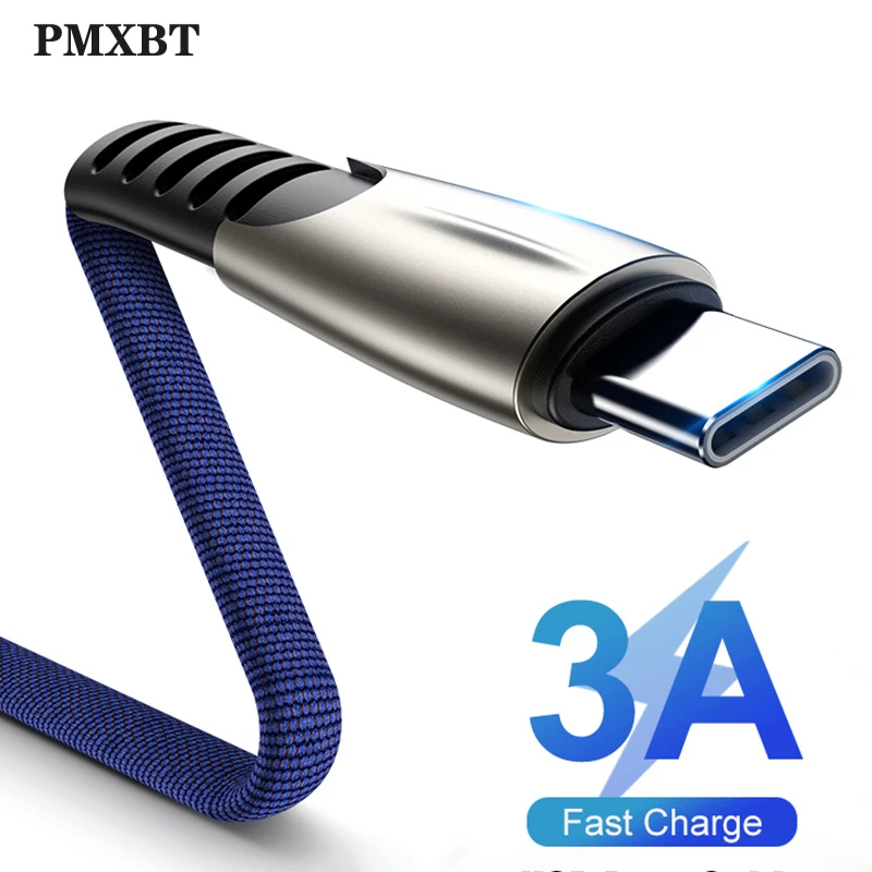 Кабель USB Type C 3A для быстрой зарядки шнур передачи данных зарядное устройство Samsung