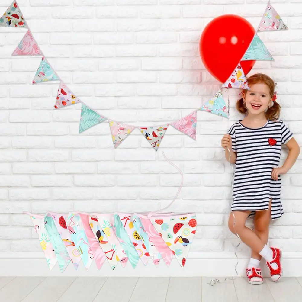 12 флагов 3 2 м баннеры скандинавские цветы Вымпел бумажный флаг вечерние гирлянда