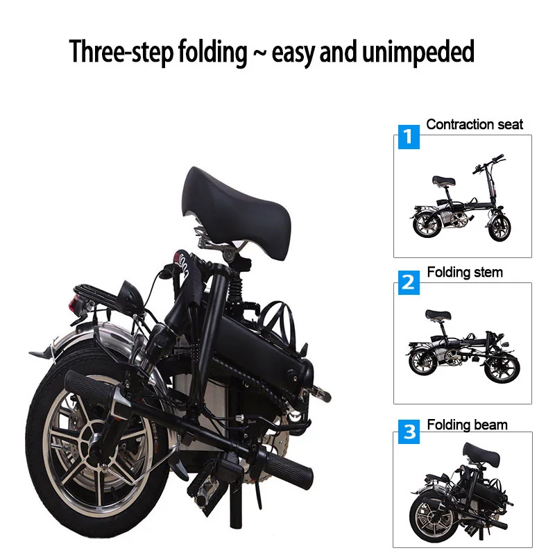 Cheap Lightweight Electric Scooter 2 Wheels Electric Bicycle Brushless Motor 350W 48V Powerful Electric Bicycle With Removable Battery 22