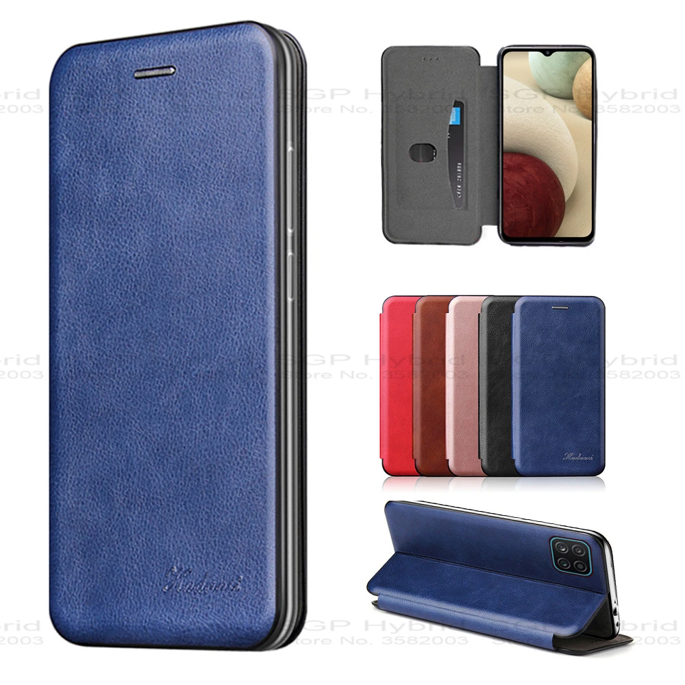 Samsun A12 Case Leather Magnetic Stand Flip Phone Covers For Samsung Galaxy A12 A 12 12a Sm A125f Dsn 6 5 Bumper Cover Coque Mobile Phone Cases Covers Aliexpress
