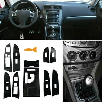 

Carbon Fiber Interior Decal Sticker Panel Cover Trim For Lexus IS300 IS250 2006-2011 High Quality Vinyl Car Interior Sticker