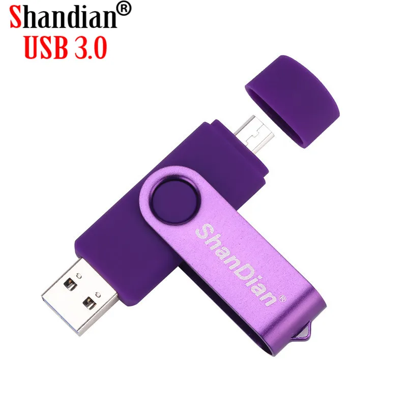 SHANDIAN USB 3 0 мобильный компьютер двойной OTG флэш накопитель 128 ГБ высокоскоростной