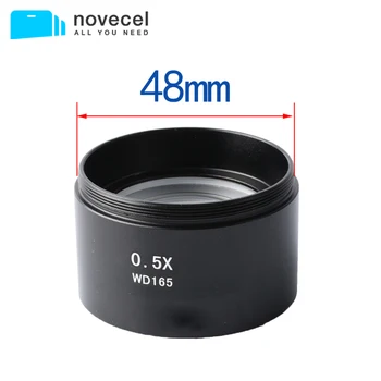 

KOPPACE Stereo Microscope Auxiliary lens 165mm Working distance Microscope lens 0.5X Trinocular Stereo microscope objective