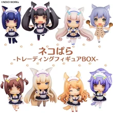 Q posket nekopara chocolate baunilha pvc figura de ação figura anime figura modelo japonês brinquedos estátua coleção boneca presentes