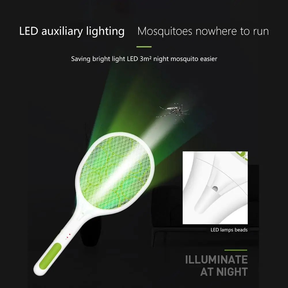 Электрическая ручная ловушка для насекомых Zapper Fly Swatter портативная ракетка