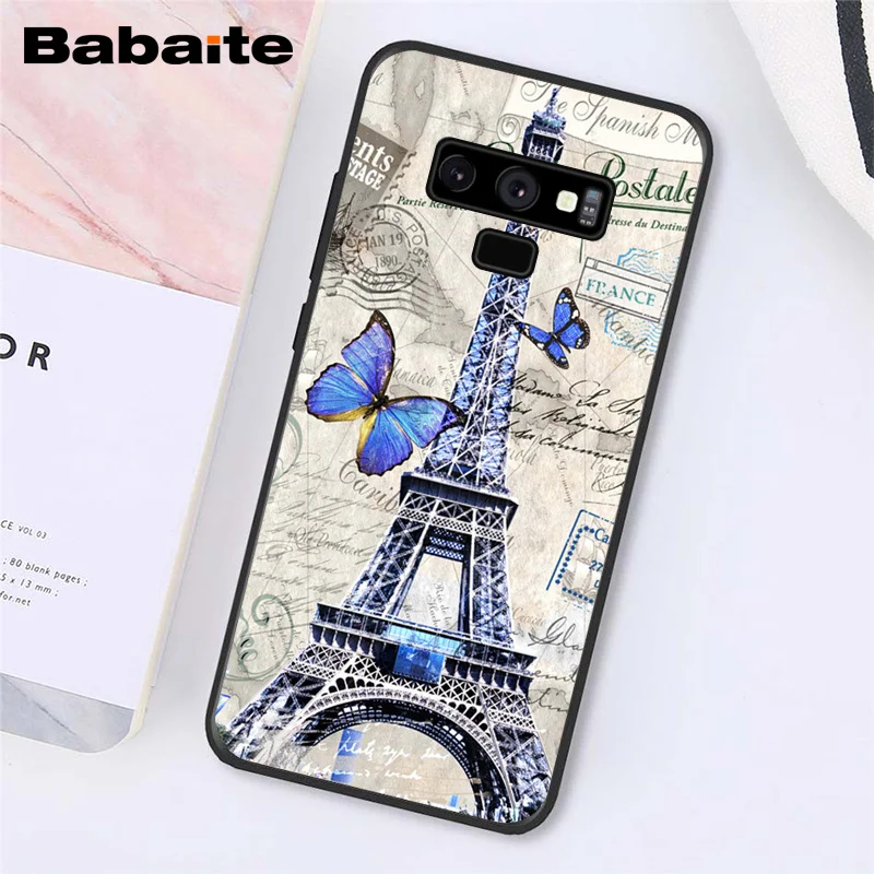 Paris London Eiffel Tower New york Lover Autumn Maple 